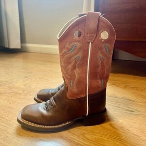 Cody James pink suede western boots